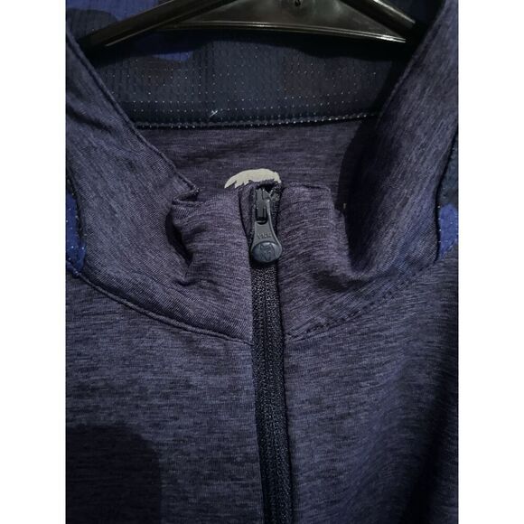 Greyson Mens Medium Blue Guide 1/4 Zip Pullover Performance Golf Stretch - Picture 3 of 8